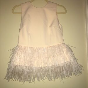 Nordstrom pink feather blouse